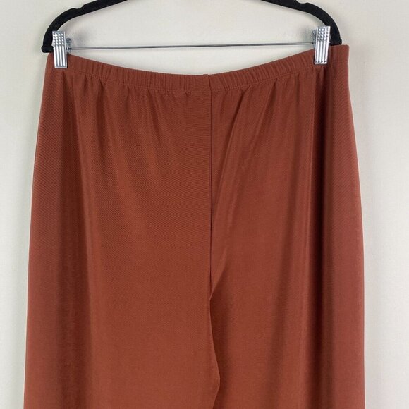 Susan Graver Essentials Lustra Knit Skinny Pants Size XL Petite Rust Pull On - Picture 7 of 9